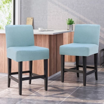Set Of 2 26" Lopez Fabric Counter Height Barstools - Christopher Knight Home 8 Set Of 2 26" Lopez Fabric Counter Height Barstools - Christopher Knight Home - Image 6
