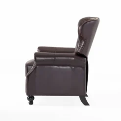 Walder Bonded Leather Press-Back Recliner Club Chair Brown - Christopher Knight Home -Christopher Knight Home GUEST b838a921 9773 46a2 8bea 71217fd91c10