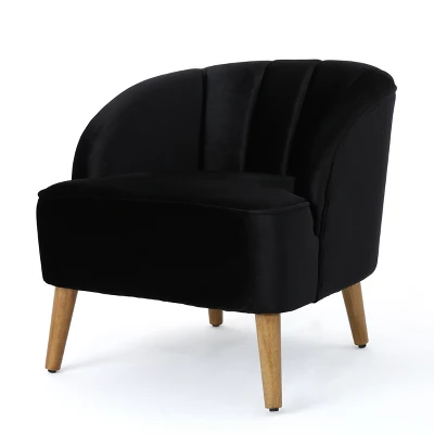 Amaia Modern New Velvet Club Chair - Christopher Knight Home 6 Amaia Modern New Velvet Club Chair - Christopher Knight Home - Image 4