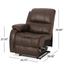 Meridan Contemporary Upholstered Theater Seating Reclining Sofa - Christopher Knight Home -Christopher Knight Home GUEST b986af87 a1bc 45c3 bf0a 84975f43ae2e