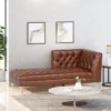 Tignall Contemporary Tufted One Armed Chaise Lounge - Christopher Knight Home
