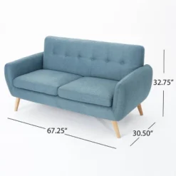 Josephine Mid-Century Modern Petite Sofa - Christopher Knight Home -Christopher Knight Home GUEST ba9b812f a22d 4816 bb53 1387ec468b2b