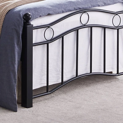 Twin Bouvardia Contemporary Iron Bed Black - Christopher Knight Home 7 Twin Bouvardia Contemporary Iron Bed Black - Christopher Knight Home - Image 5