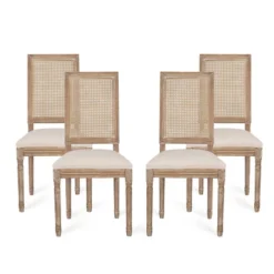 Set Of 4 Regina French Country Wood And Cane Upholstered Dining Chairs - Christopher Knight Home 27 Set Of 4 Regina French Country Wood And Cane Upholstered Dining Chairs - Christopher Knight Home -Christopher Knight Home GUEST bc160784 c42b 4f46 85ad 88e32120610e