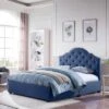 Queen Cordeaux Fully-Upholstered Bed Navy Blue - Christopher Knight Home 1 Queen Cordeaux Fully-Upholstered Bed Navy Blue - Christopher Knight Home -Christopher Knight Home GUEST bc6c0fca c554 4223 a77a 73477471d47b