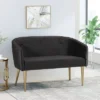 Brayer Modern Glam Tufted Velvet Loveseat - Christopher Knight Home -Christopher Knight Home GUEST bd23fb8d 8cca 4ed6 b747 7cc49ef01a72
