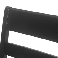 2pc Benner Farmhouse Upholstered Wood Counter Height Barstools Black - Christopher Knight Home -Christopher Knight Home GUEST bd783af8 94aa 4b61 ad87 43c8c8920d78