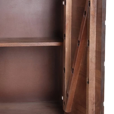 Terrell Handcrafted Boho Mango Wood Cabinet Antique Natural - Christopher Knight Home 7 Terrell Handcrafted Boho Mango Wood Cabinet Antique Natural - Christopher Knight Home - Image 5