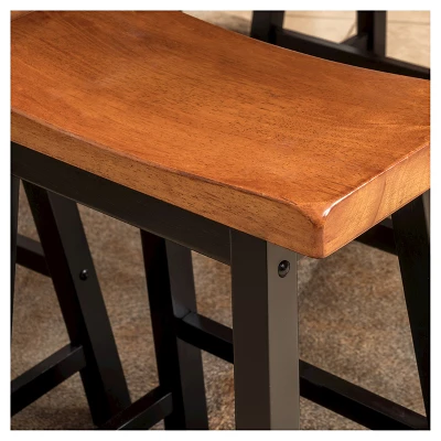 4pc Pomeroy Dining Set Walnut - Christopher Knight Home 4 4pc Pomeroy Dining Set Walnut - Christopher Knight Home - Image 2