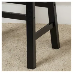 Set Of 2 29" Pomeroy Saddle Barstool Black - Christopher Knight Home -Christopher Knight Home GUEST c19596d9 de2c 4b70 a807 de02487c0501