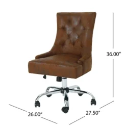 Americo Home Office Desk Chair - Christopher Knight Home -Christopher Knight Home GUEST c2386e49 c56b 4876 989c b121ca23d62a