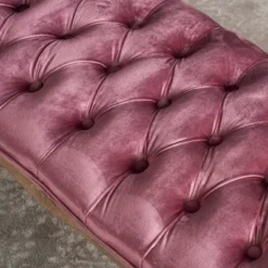 Tassia New Velvet Tufted Bench - Blush - Christopher Knight Home -Christopher Knight Home GUEST c76a1d71 a590 4d67 9c3c 722752351ce9