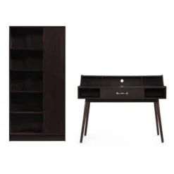 2pc Brenda Mid Century Home Office Set - Christopher Knight Home -Christopher Knight Home GUEST c85f5065 9e30 4f59 9cc8 0d582fd7fb93