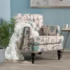 Harrison Tufted Club Chair - White/Blue - Christopher Knight Home -Christopher Knight Home GUEST c8a0937c 3a80 4f58 8a33 903ec9f27804