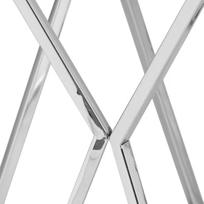 Cowger Rustic Glam Handcrafted Mango Wood Side Table Walnut/Polished Nickel - Christopher Knight Home 7 Cowger Rustic Glam Handcrafted Mango Wood Side Table Walnut/Polished Nickel - Christopher Knight Home - Image 5