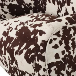 Arabella New Velvet Club Chair - Milk Cow - Christopher Knight Home -Christopher Knight Home GUEST caf5acfa bde9 43a6 a69a 23eabaf81298