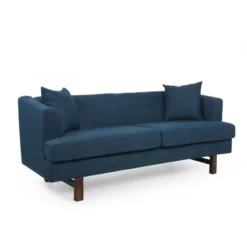 Mableton Mid-Century Modern Upholstered 3 Seater Sofa - Christopher Knight Home -Christopher Knight Home GUEST cbb25ac6 e31b 493a bf49 c0c6e20baf7f