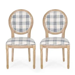 Set Of 2 Phinnaeus French Country Fabric Dining Chairs - Christopher Knight Home -Christopher Knight Home GUEST cd52d5a0 5ea5 4b01 93f7 59c6bcbe78ae