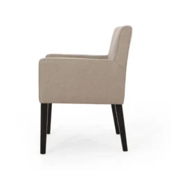 Mcclure Contemporary Upholstered Armchair Taupe/Espresso - Christopher Knight Home -Christopher Knight Home GUEST cddb8acc 0320 4731 b25d 959106687964