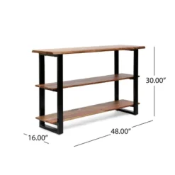 Rooker Handcrafted Modern Industrial Acacia Wood Media Console Table Natural/Black - Christopher Knight Home 13 Rooker Handcrafted Modern Industrial Acacia Wood Media Console Table Natural/Black - Christopher Knight Home -Christopher Knight Home GUEST ced2186f 0b19 4dcf 96f4 1b8ee6c8b345
