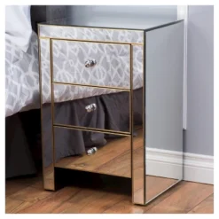Lenorr Mirrored End Table - Gold - Christopher Knight Home -Christopher Knight Home GUEST cfb20dfb 2186 4cbd 8294 6505f178e083