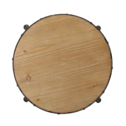 2pc Farmdale Industrial Firwood Adjustable Height Swivel Counter Height Barstools Antique Natural/Pewter - Christopher Knight Home -Christopher Knight Home GUEST d16408db a7d7 417b a188 15ded7353b29