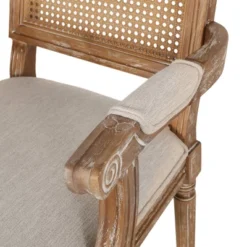 Set Of 6 Maria French Country Wood And Cane Upholstered Dining Chairs - Christopher Knight Home -Christopher Knight Home GUEST d4bb03d8 e942 4f20 a33d 0c1a69f89216 1