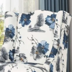 Toddman High-Back Club Chair Floral Print Blue - Christopher Knight Home 7 Toddman High-Back Club Chair Floral Print Blue - Christopher Knight Home -Christopher Knight Home GUEST d61cec1f e15b 4673 bef6 15a06ab7ae35