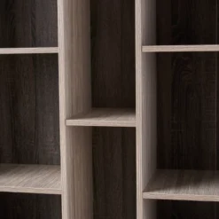 77" Imogen Modern Two-Toned Bookshelf Gray Oak - Christopher Knight Home -Christopher Knight Home GUEST d68b42e6 ceab 4747 b519 de3108e8fa34