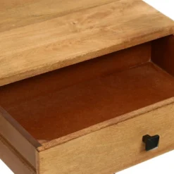 Gaudet Modern Industrial Handmade Mango Wood C Shaped Side Table With Drawer Natural/Black - Christopher Knight Home -Christopher Knight Home GUEST d6e96014 5b8f 4d9b b689 fecdeb18e55e