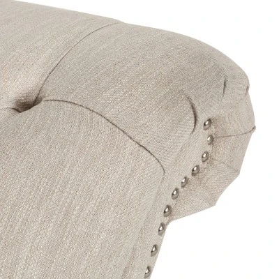 Varnell Contemporary Fabric Button Tufted Chaise Lounge Beige/Dark Brown - Christopher Knight Home 8 Varnell Contemporary Fabric Button Tufted Chaise Lounge Beige/Dark Brown - Christopher Knight Home - Image 6