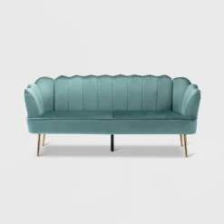 Reitz Modern Glam Velvet Channel Stitch 3 Seater Shell Sofa - Christopher Knight Home -Christopher Knight Home GUEST d82597fe 13dd 49a8 b274 3572bd9d00eb