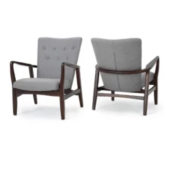 Set Of 2 Becker Upholstered Armchairs - Christopher Knight Home -Christopher Knight Home GUEST d8a8732b c39a 4137 acc1 7aa4fee7cada