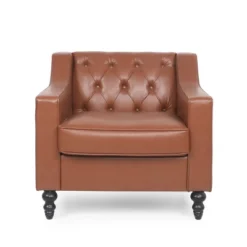 Furman Contemporary Tufted Club Chair Cognac - Christopher Knight Home 20 Furman Contemporary Tufted Club Chair Cognac - Christopher Knight Home -Christopher Knight Home GUEST da354514 a70d 48cd b14b 6103bf6f0633