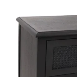 Newell Rustic Acacia Wood And Cane 3 Drawer Dresser Dark Gray - Christopher Knight Home 15 Newell Rustic Acacia Wood And Cane 3 Drawer Dresser Dark Gray - Christopher Knight Home -Christopher Knight Home GUEST db0b6d2f 793d 4697 b630 02e38bc9b204