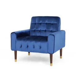 Bourchier Modern Glam Velvet Armchair - Christopher Knight Home -Christopher Knight Home GUEST db6539c7 547d 4eba b86c 06f33b663c94