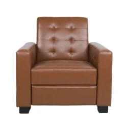 Craigue Contemporary Tufted Faux Leather Pushback Recliner - Christopher Knight Home -Christopher Knight Home GUEST db793b1e 8bfc 4d01 bd1c 86fd4e65e9cc