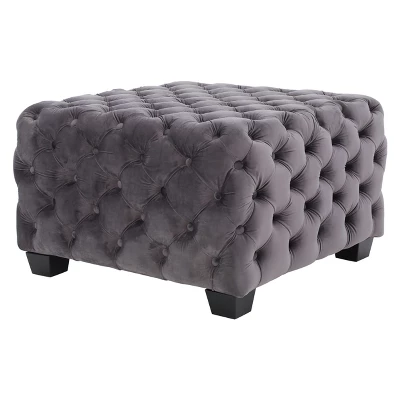 Jaymee New Velvet Ottoman - Christopher Knight Home 7 Jaymee New Velvet Ottoman - Christopher Knight Home - Image 5