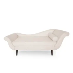 Calvert Contemporary Chaise Lounge With Scroll Arms - Christopher Knight Home -Christopher Knight Home GUEST dce528c5 fcdf 4b52 aee6 8e3e2a0c6228