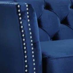 Chatwin Contemporary Tufted Velvet Sofa Dark Blue - Christopher Knight Home -Christopher Knight Home GUEST de6c85eb 2d6d 4f21 860d bf699e4164d6