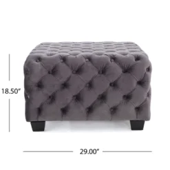 Jaymee New Velvet Ottoman - Christopher Knight Home 11 Jaymee New Velvet Ottoman - Christopher Knight Home -Christopher Knight Home GUEST df244561 8acc 41c6 8f71 cc6b50aeca4b