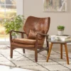 Haddie Mid Century Modern Microfiber Club Chair Brown - Christopher Knight Home -Christopher Knight Home GUEST dfa0cac4 427b 4a00 976d ff30682842f6