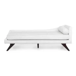 Cagle Mid Century Modern Fabric Chaise Lounge - Christopher Knight Home -Christopher Knight Home GUEST e076f768 6653 4641 942f e0b547a93108