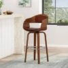 Clyo Mid-Century Modern Upholstered Swivel Barstool - Christopher Knight Home -Christopher Knight Home GUEST e2f90e0f 7c34 47fb 97f4 932f5742e6cc