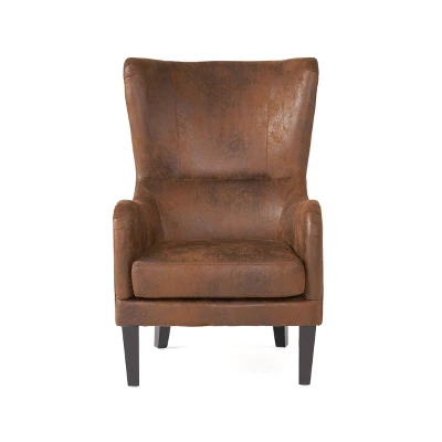 Lorenzo Studded Club Chair Brown - Christopher Knight Home 7 Lorenzo Studded Club Chair Brown - Christopher Knight Home - Image 5