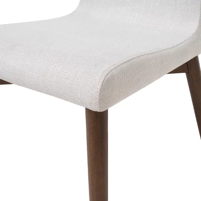 50" 5pc Orrin Dining Set Natural Walnut/Light Beige - Christopher Knight Home 4 50" 5pc Orrin Dining Set Natural Walnut/Light Beige - Christopher Knight Home - Image 2