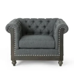 Castalia Chesterfield Tufted Fabric Club Chair With Nailhead Trim - Christopher Knight Home 21 Castalia Chesterfield Tufted Fabric Club Chair With Nailhead Trim - Christopher Knight Home -Christopher Knight Home GUEST e613e182 9327 4a78 b82b 21b018b07f33