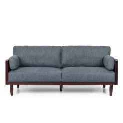 Sofia Mid-Century Modern Upholstered 3 Seater Sofa - Christopher Knight Home -Christopher Knight Home GUEST e651cc93 36b5 44e1 b5a4 708b166682a1