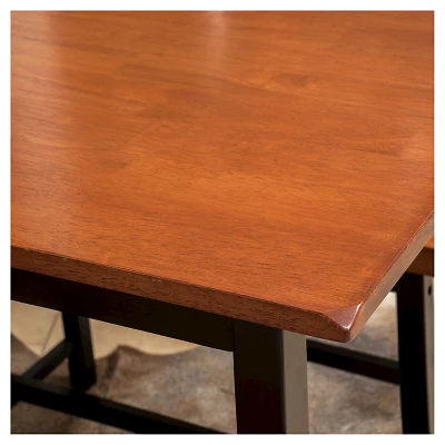 4pc Pomeroy Dining Set Walnut - Christopher Knight Home 5 4pc Pomeroy Dining Set Walnut - Christopher Knight Home - Image 3