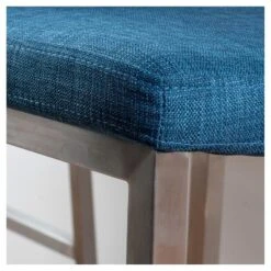 Set Of 2 30" Vasos Fabric Barstool Steel/Blue - Christopher Knight Home -Christopher Knight Home GUEST e7587452 958d 4abf 9f0c 594b4ea6a14b